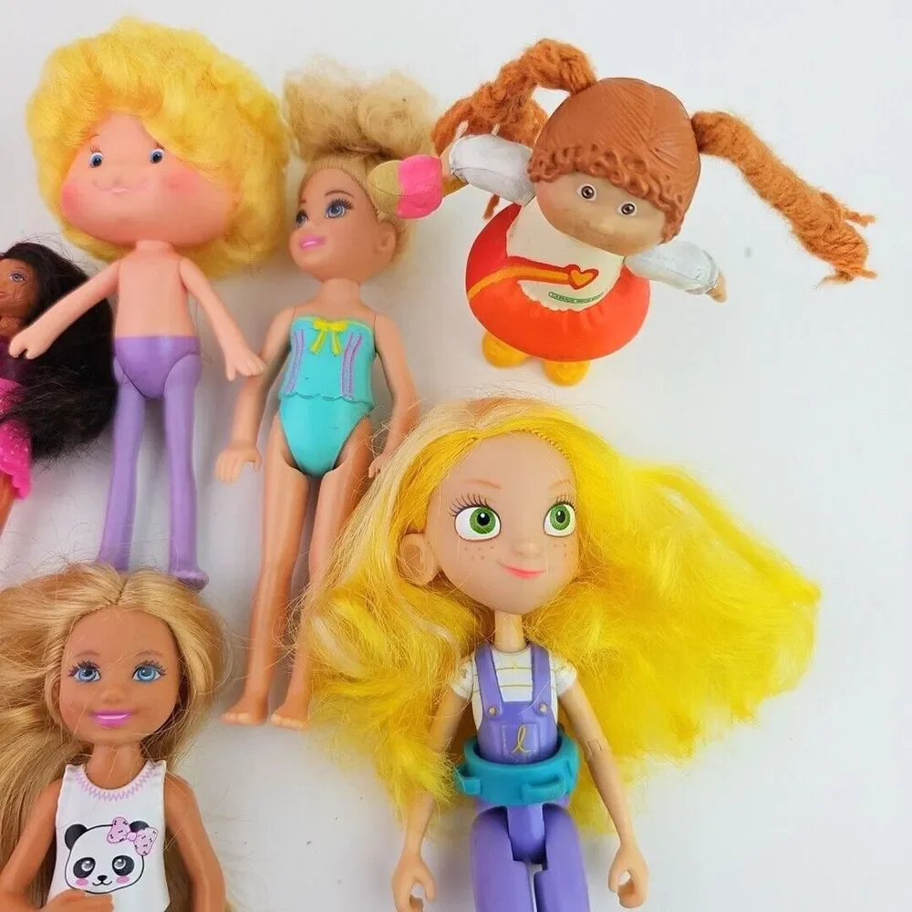 Small Fashion Doll Lot Mixed Brands and Size Preowned Play Toys